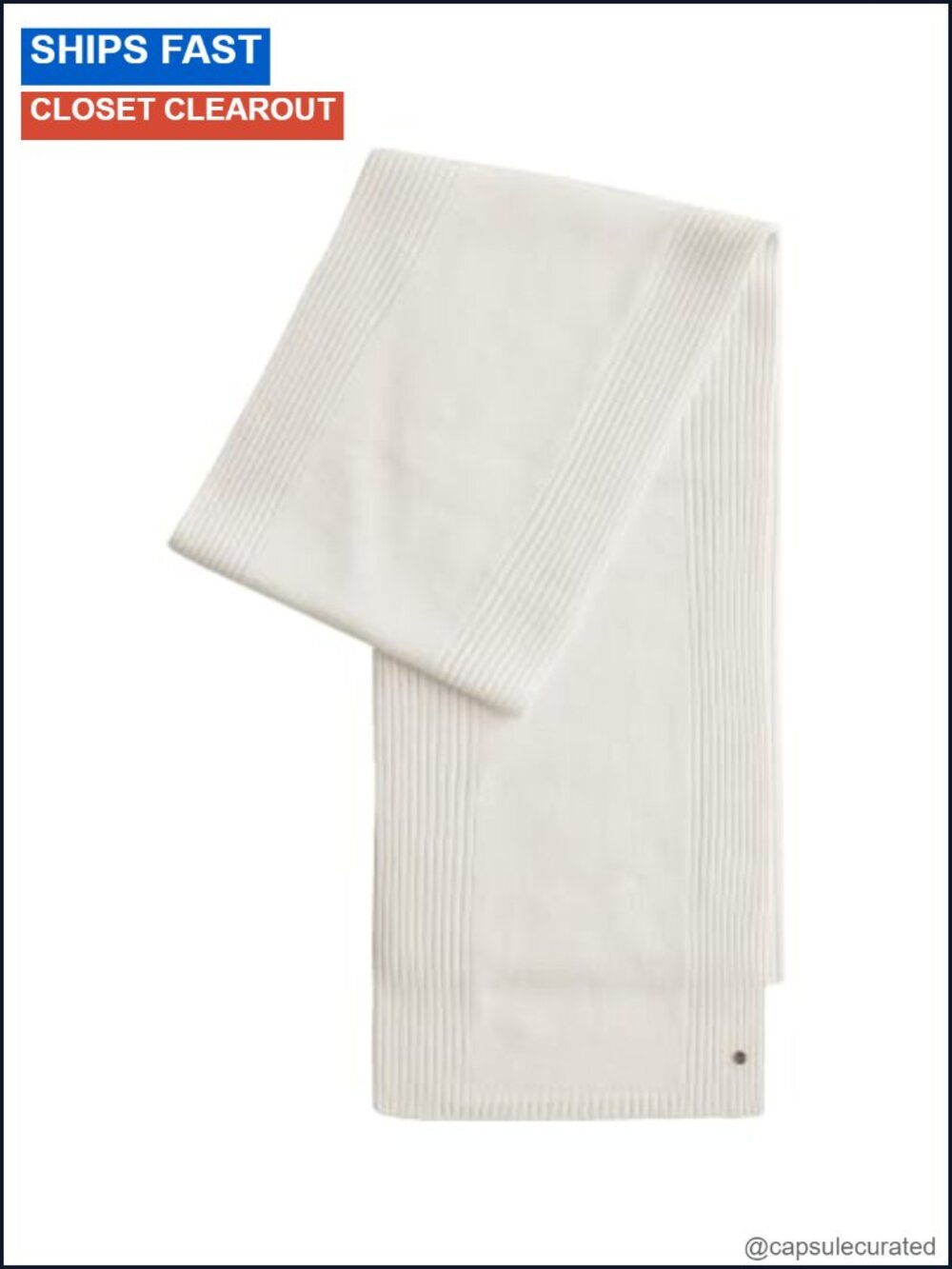 100% Pure Cashmere Ribbed Knit Scarf for Women Lightweight Winter Wrap